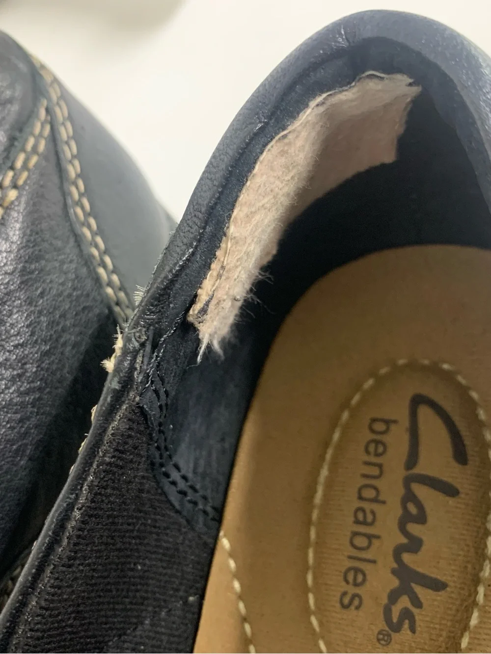 Clarks Women’s Black Leather Strap Mary Jane Comfort Flats Size 7